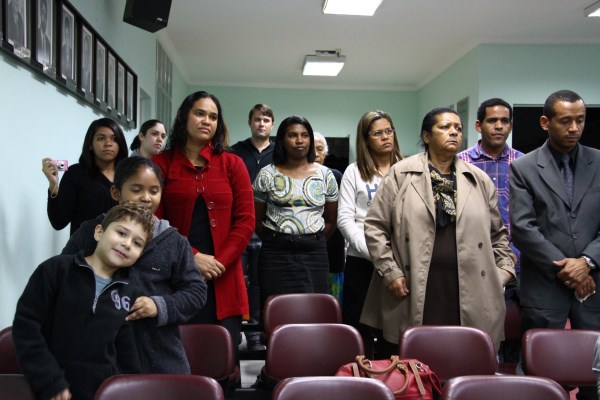 Familiares dos homenageados...