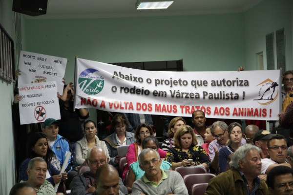 Ambientalistas tomam conta da sessão e pressionam vereadores