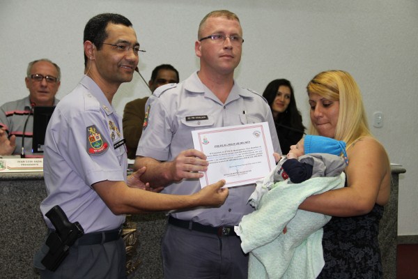 Soldado foi homenageado pelo seu comandante durante sessão